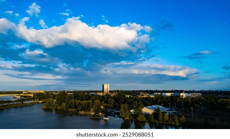 Amsterdam data center sky cloud