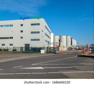 Amsterdam, March 2020. Factory Of The Argent Energy Biodiesel Factory In Amsterdam