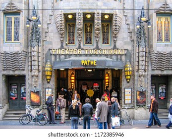 Amsterdam Netherlands 04/11/2004: Tuschinski Theater Pathe Cinema