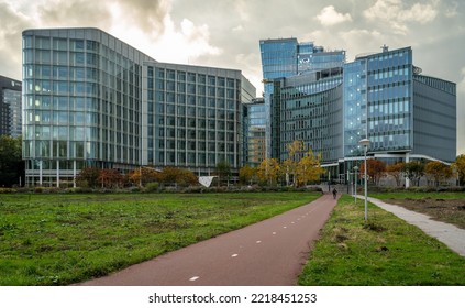 Amsterdam, The Netherlands, 25.10.2022, Modern Office Buildings Of World Trade Center Amsterdam