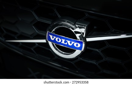Amsterdam, NETHERLANDS - APRIL 25, 2015: Volvo Car Corporation is a Swedish automobile manufacturer founded in 1927. Since 2010 it is owned by Zhejiang Geely Holding Group of China.