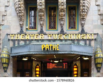 Amsterdam, Netherlands - August 2016 : Facade Of The Movie Theather Pathe Tuschinski 