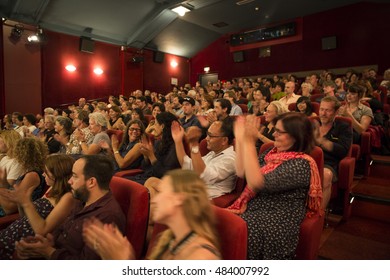 Amsterdam, The Netherlands - August 27 2016: Audience In The Cinema At Closing Award Ceremony Of World Cinema Amsterdam, A World Film Festival Held From 18 To 27/08/2016