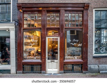 AMSTERDAM, NETHERLANDS  - DECEMBER 06, 2015 : Bakery Exterior   In Amsterdam, Netherlands.