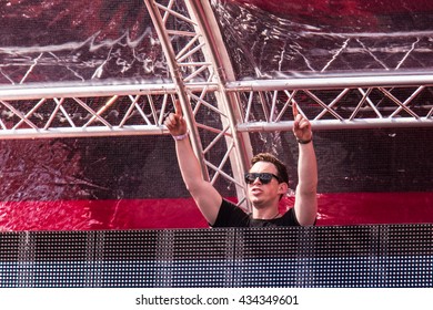 Amsterdam, The Netherlands - June 2016 - The Flying Dutch - DJ Hardwell Live On Stage