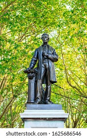 Amsterdam, Netherlands - June 30, 2019: Monument To Johan Rudolph Thorbecke At Rembrandt Square