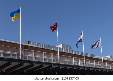 Amsterdam, The Netherlands - March 25, 2022: Dutch National Opera  Ballet (De Nationale Opera) Housed In Stopera Building, Modern Building Designed By Cees Dam And Wilhelm Holzbauer, Opened In 1986.