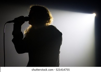 Amsterdam, The Netherlands - November 10, 2016: British Singer Kate Tempest Performs Live On Stage At Melkweg Music Hall. 