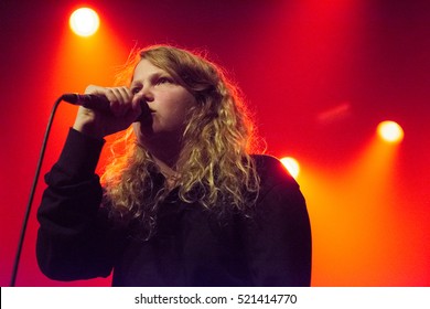 Amsterdam, The Netherlands - November 10, 2016: British Singer Kate Tempest Performs Live On Stage At Melkweg Music Hall. 