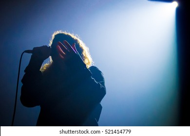 Amsterdam, The Netherlands - November 10, 2016: British Singer Kate Tempest Performs Live On Stage At Melkweg Music Hall. 