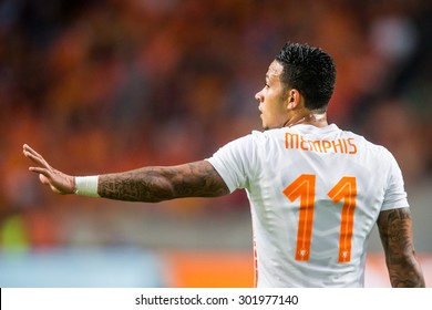 AMSTERDAM - The Netherlands - USA , Amsterdam ArenA , Football , 05-06-2015 , Player Of The Dutch Squad Memphis Depay