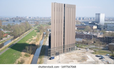 Amsterdam, Noord Holland / The Netherlands - 04-04-2020 Digital Realty Science Park Amsterdam Data Tower