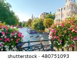 Amsterdam. Old city canal.
