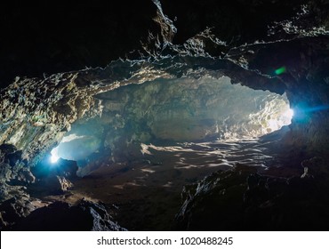 Ana Kakenga Cave, Rapa Nui National Park, Easter Island, Chile