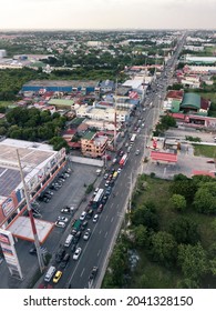 Anabu, Imus, Cavite, Philippines - Sept 2021: Aerial Of The City, And Aguinaldo Highway Northbound To Coastal Road.