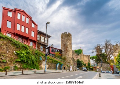 Anadoluhisari Street View In Istanbul. Anadoluhisari Is Calm District Of Istanbul.