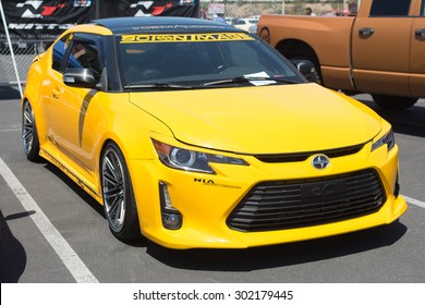 Anaheim, CA, USA - August 1, 2015: Scion TC Car On Display During Auto Enthusiast Day Car Show.