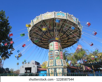 Anaheim, CA / USA - December 17 2015: Rides At Knott's Berry Farm.