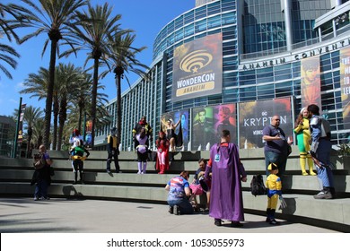 Anaheim, CA / USA - March 23, 2018: Wondercon Signage At The Anaheim Convention Center