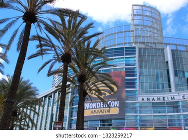 Anaheim, CA / USA - March 23, 2018: Wondercon Signage At The Anaheim Convention Center