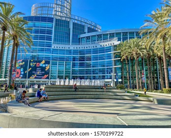 Anaheim, CA / USA - November 25, 2019: Anaheim Convention Center exterior