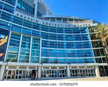 Anaheim, CA / USA - November 25, 2019: Anaheim Convention Center exterior