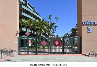 ANAHEIM, CALIFORNIA -10 MAR 2022: Gate 3, Premium Access Entrance At Angel Stadium.