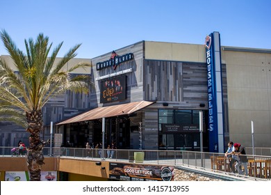 Anaheim, California/United States - 04/24/2019: A Store Front Sign For The Restaurant And Concert Venue Known As House Of Blues At The Anaheim Gardenwalk