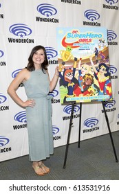 Anais Fairweather Attends DC Super Hero Girls Press Room At Wondercon In Anaheim Convention Center On April 2 2017. 