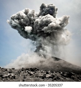 Anak Krakatau Erupting