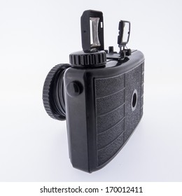 analog camera with white background