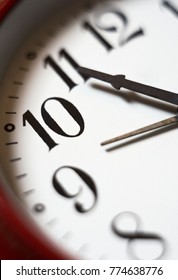 Analog Clock Close Up