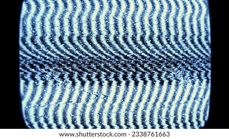 Analog TV Static Distortion Noise