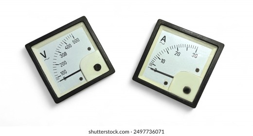 Analog Voltmeter And Ammeter AC Current
