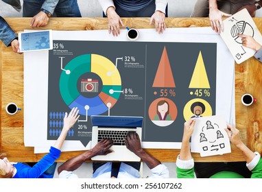 Analysis Analytic Marketing Sharing Graph Diagram Concept - Powered by Shutterstock