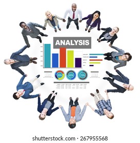 Analysis analyzing information bar graph data concept