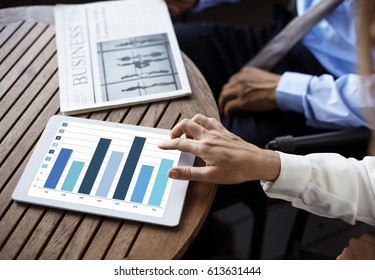 Analysis Business Summary Graph Result Graphic - Shutterstock ID 613631444