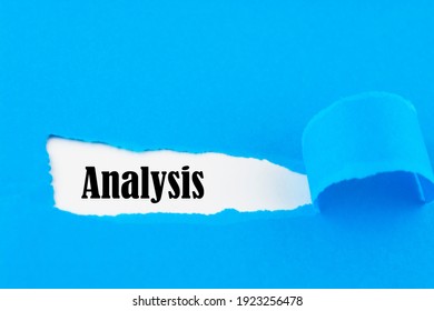 Analysis Word Under Torn Paper Stock Photo 1923256478 | Shutterstock