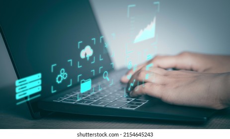 Analyst working with Business Analytics and Data Management System concept. Make report with with KPI financial charts and graph and automated marketing dashboard.