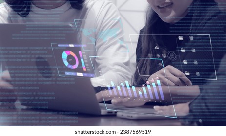 Analysts work with business, analytics, and computer-based data management systems, producing reports with KPIs and indicators that connect to the organization's database.