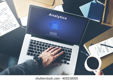 Analytics Analysis Data Information Research Concept Stock Photo ...