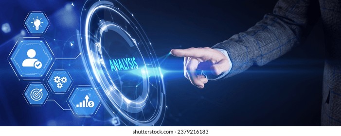 Analytics Big Data analysis Business intelligence internet and modern technology concept on virtual screen.