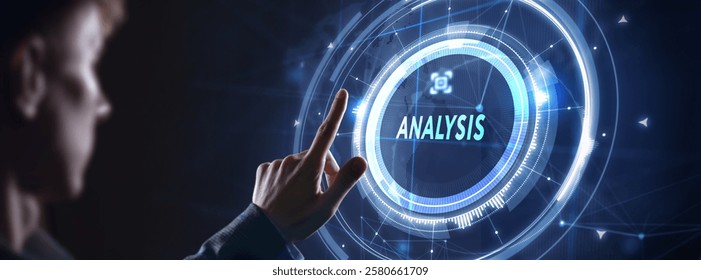 Analytics Big Data analysis Business intelligence internet and modern technology concept on virtual screen.