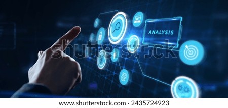 Analytics Big Data analysis Business intelligence internet and modern technology concept on virtual screen.