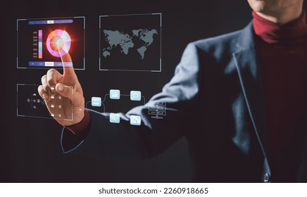 Analytics and Data Management System to make report with KPI and metrics connected to database. Corporate strategy for finance, operations, sales, marketing.