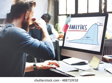 Analytics Report Progress Strategy Concept