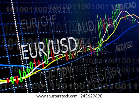 Analyzing Forex Market Charts Quotes On Stock Photo Edit Now - 