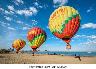 Anapa, Krasnodar, Russia - May 15, 2021: Aeronautics Festival On Anapa Beach