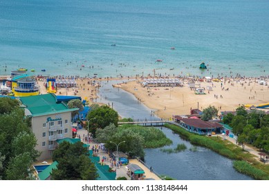 Anapa / Russia - 5 June 2018: Coast Of The Black Sea, Coastline