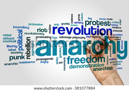 Anarchy word cloud concept